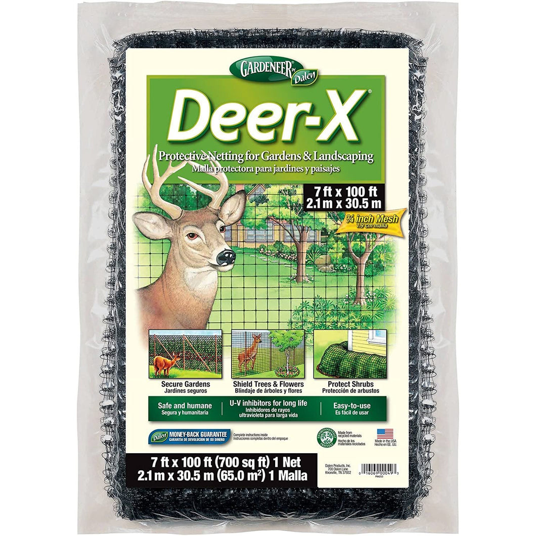 Dalen Gardeneer DX-7 Deer-X Protective Netting 7' x 100', Black - 100055880