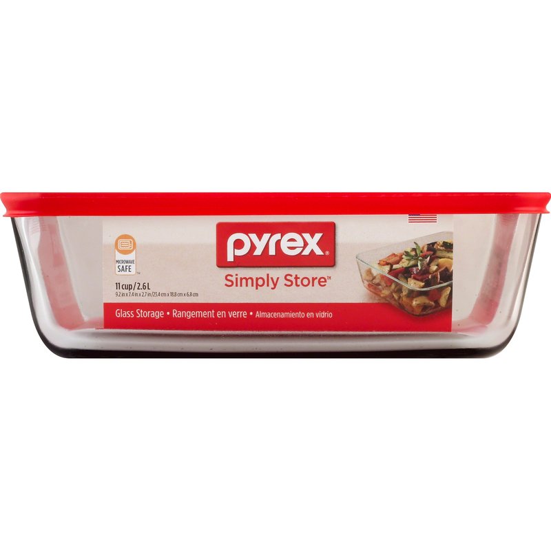 Pyrex 3-cup Rectangle Glass Food Storage Sets