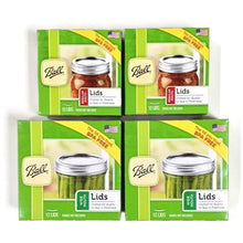 Load image into Gallery viewer, Canning Lids Set of Regular Mouth and Wide Mouth Jar Lids, 2 Packs of each (4 Total)
