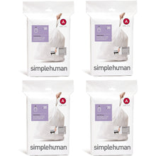 Load image into Gallery viewer, simplehuman Custom Fit Trash Can Liner A, 4.5 Liters / 1.2 Gallons, 30-Count...
