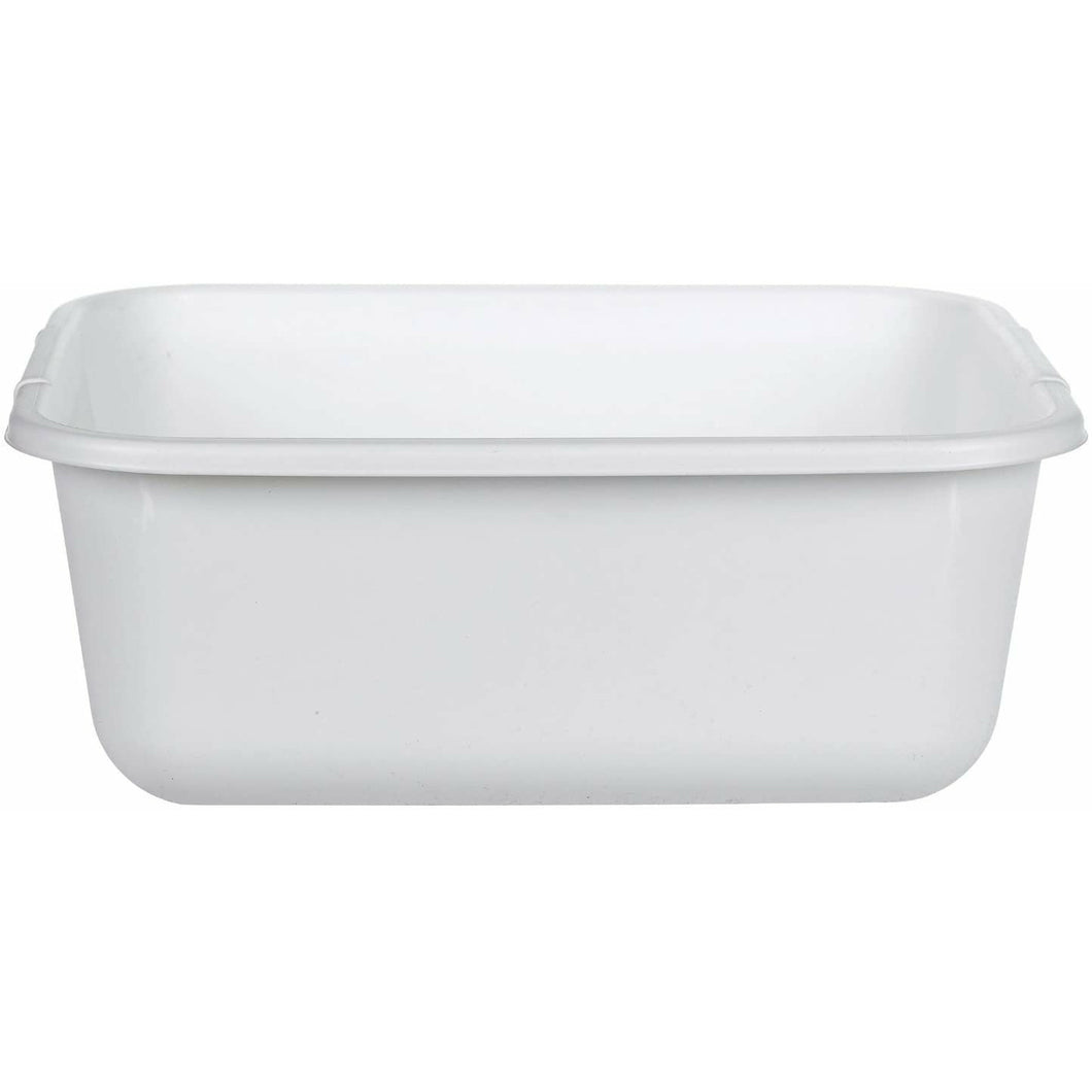 Rubbermaid 11.4 qt White Plastic Dishpan - 12.55 in. W X 14.45 in. L