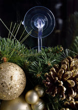 Load image into Gallery viewer, Commercial Christmas Hardware 5750-86-5034 Double Suction Wreath Hook, 3 in, Clear
