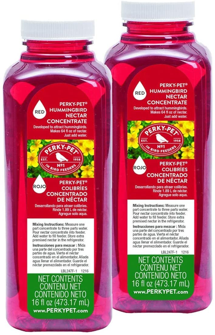 Perky-Pet 247 Red Hummingbird Nectar Concentrate, 16-Ounce (16 Ounce (2 Pack))