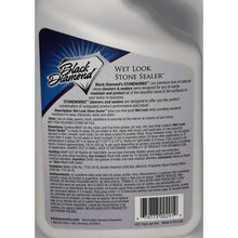 Load image into Gallery viewer, Black Diamond Stoneworks Wet Look Natural Stone Sealer Provides Durable Gloss and Protection to: Slate, Concrete, Brick, Sandstone, Driveways, Garage Floors. Interior or Exterior. 1 QT
