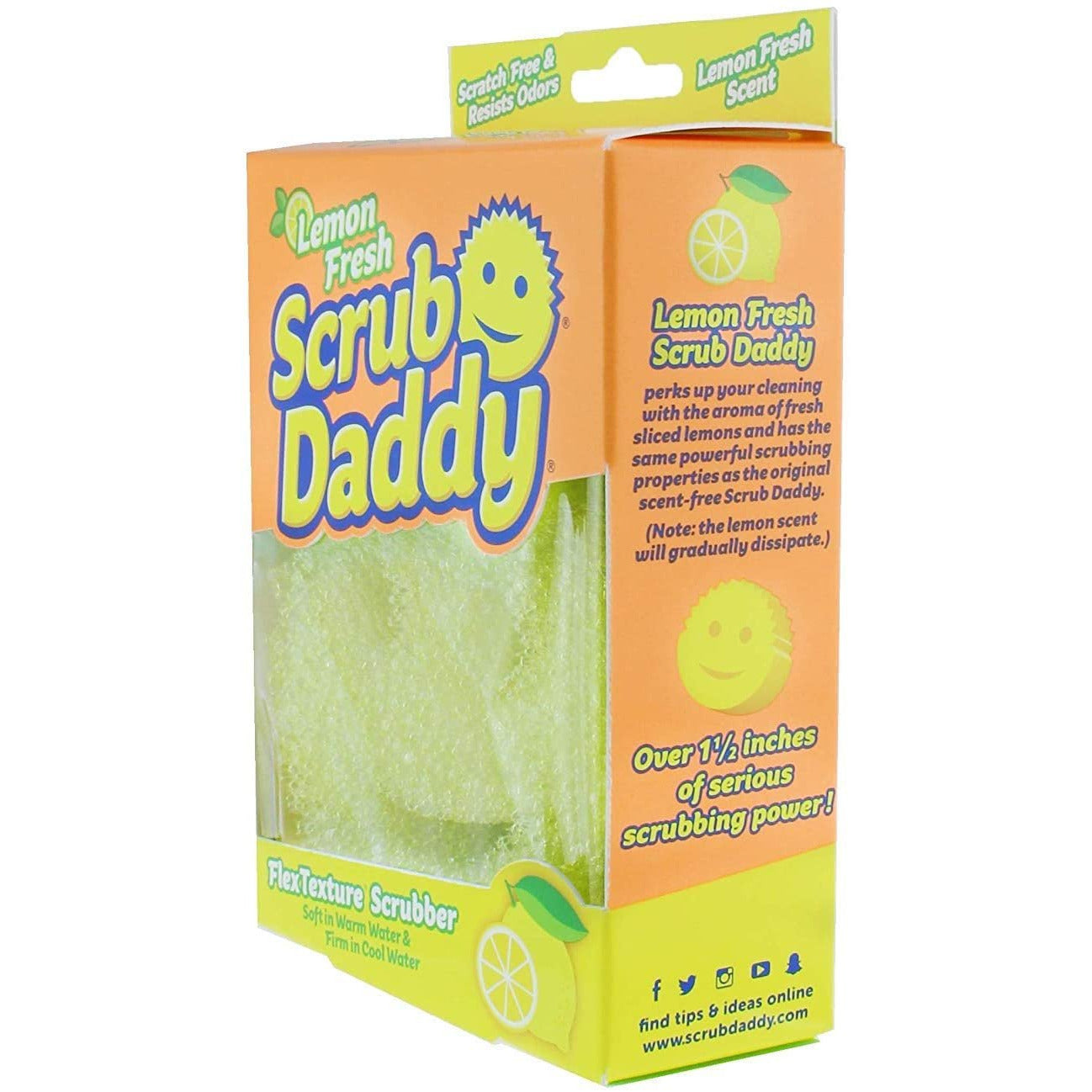 The Original Scrub Daddy - FlexTexture Sponge, Soft in Warm Water, Firm in  Cold, Deep Cleaning, Dishwasher Safe, Multi-use, Scratch Free, Odor