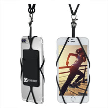 Load image into Gallery viewer, Gear Beast Universal Cell Phone Lanyard Compatible with iPhone, Galaxy &amp; Most Smartphones Includes Phone Case Holder with Card Pocket, Silicone Neck Strap
