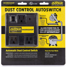 Load image into Gallery viewer, i-Socket Autoswitch Workshop Dust Control Switch Black 1 pk
