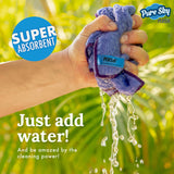 Pure-Sky Magic Deep Clean Multipurpose Cleaning Cloth - Stick-Attachable for Mop, or as Handheld Microfiber Towels to Clean Any Surfaces