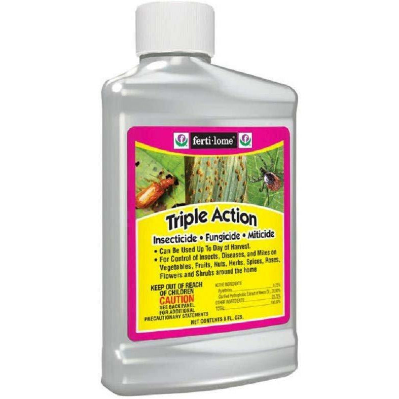 Fertilome Triple Action: Insecticide, Fungicide and Miticide - 1/2 Pint