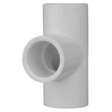 Load image into Gallery viewer, Charlotte Pipe 1/2&quot; Tee Elbow Pipe Fitting - (Socket x Socket x Socket) Contractor Pack Schedule 40 PVC Pressure Durable, Easy to Install, High Tensile and Sound Deadening for Home or Industrial Use
