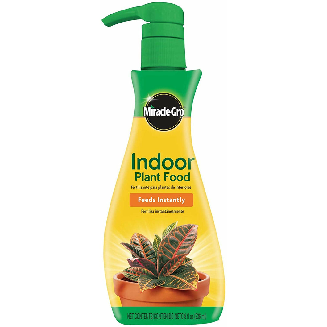 Miracle-Gro Indoor Plant Food (Liquid), 8 oz., Instantly Feeds All Indoor Houseplants Including Edibles