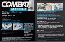 Load image into Gallery viewer, Combat 023400459018 Ant Killing Bait Stations, 6 Count (3 Pack).
