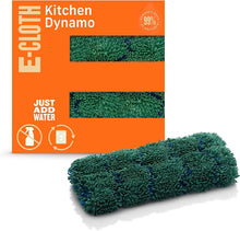 Load image into Gallery viewer, E-Cloth Kitchen Dynamo, Premium Microfiber Non-Scratch Kitchen Dish Scrubber Sponge, Ideal for Dish, Sink and Countertop Cleaning, 100 Wash Guarantee, Green, 1 Pack
