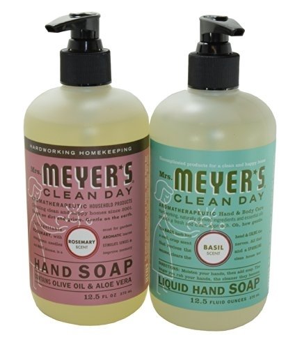 Mrs. Meyer's Liquid Hand Soap Basil Rosemary, 12.5 Oz. Each