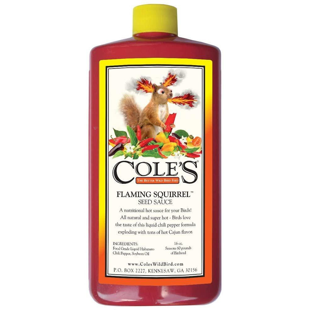 Cole's FS16 Flaming Squirrel Seed Sauce, 16-Ounce
