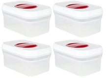 Load image into Gallery viewer, Persik Persik Premium Airtight 0.5 Quart Rectangle Storage Container - 4 Pack
