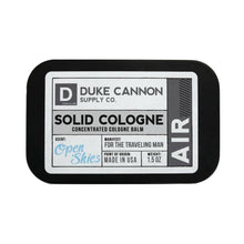 Load image into Gallery viewer, Duke Cannon Men&#39;s Solid Cologne, 1.5oz. - Air
