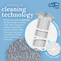 Pure-Sky 4-Piece Microfiber Towels for Cars Cleaning Kit – Includes, Interior, Body & Windows Towel