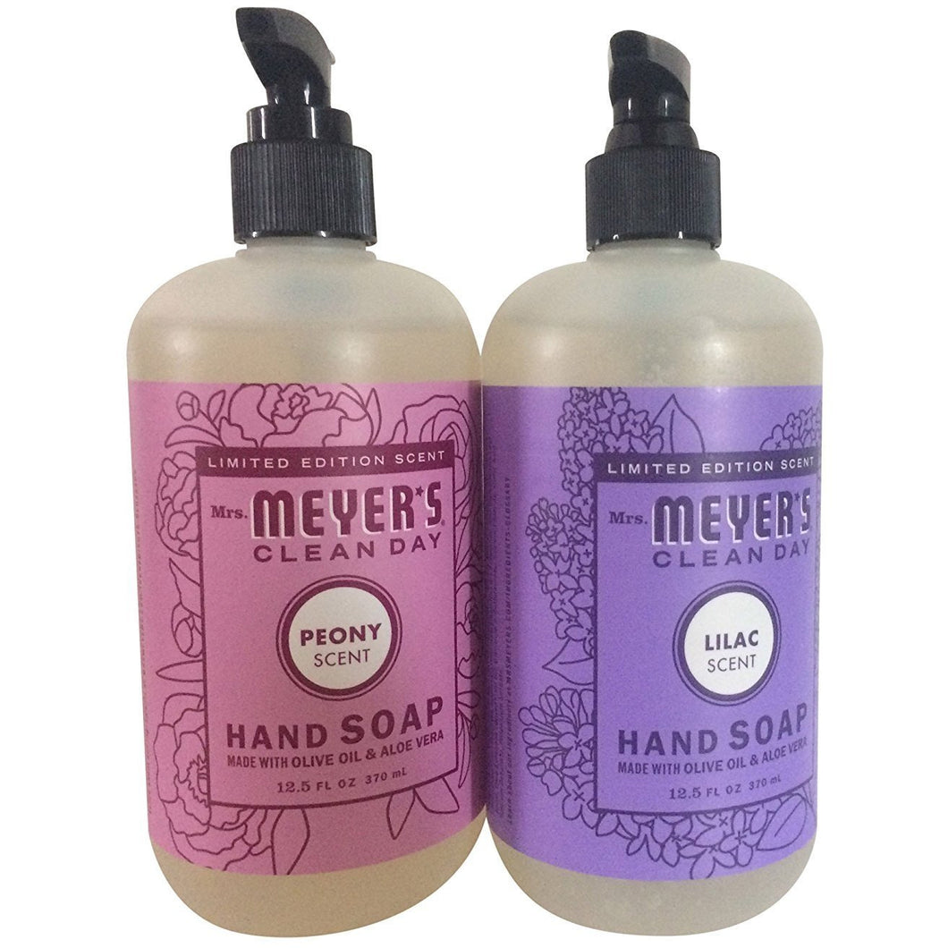 Mrs Meyer's Clean Day Limited Edition Hand Soap Bundle (Lilac and Peony)