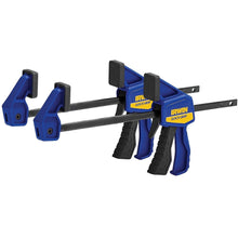 Load image into Gallery viewer, Irwin Tools Quick-Grip Micro One-Handed Bar Clamp/ Spreader, 4-1/4” - 2 Pack

