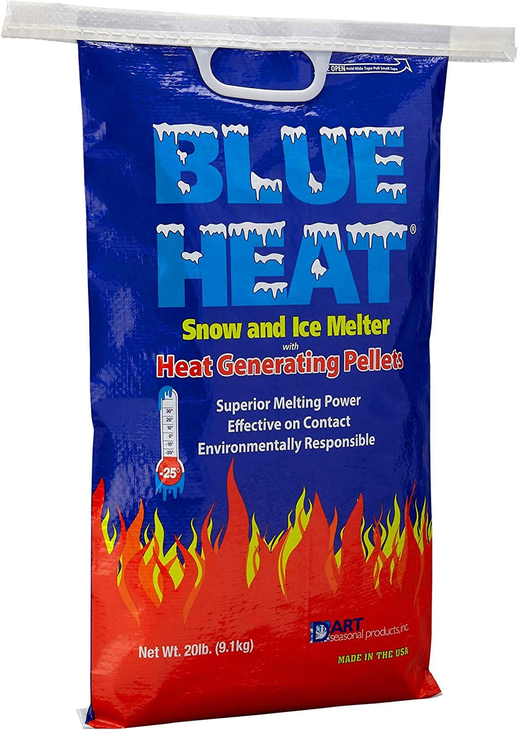 Blue Heat BH20 Snow & Ice Melter with Heat Generating Pellets - 20 Pound Bag