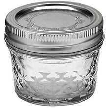 Load image into Gallery viewer, Canning Jar Bundle 3 Items = 2 Packs Ball 4-Ounce Quilted Crystal Jelly Jars with Lids and Bands, Set of 12 (Total 24 Jars) + Dissolvable Labels (Set Of 60)
