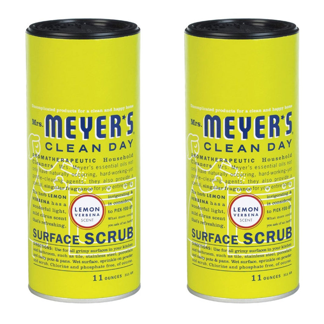 Mrs. Meyer's Clean Day Surface Scrub - Lemon Verbana - 11 Oz - (2 Pack)