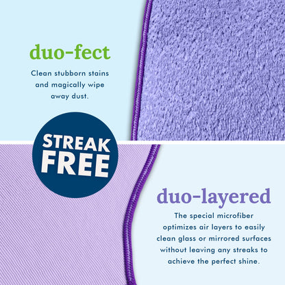 Pure-Sky Ultra Microfiber Cleaning Glove  - 2 sided, for Dust &amp; Window Glass Streak Free Leaves no Wiping Marks