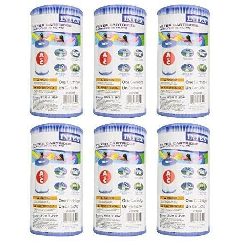 Intex (Pack Of 6) 29000E/59900E Easy Set Pool Replacement Type A Or C Filter Cartridge