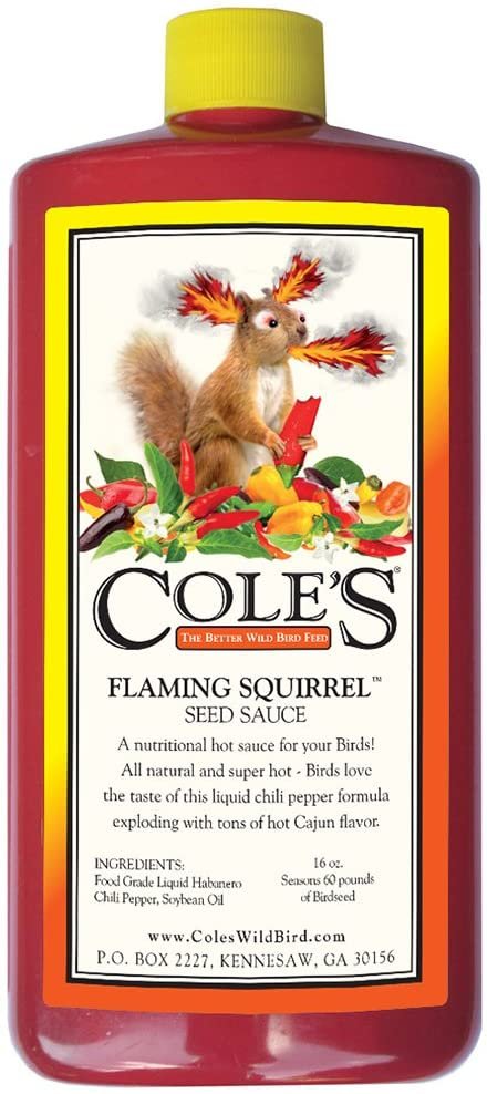 Cole's FS16 Flaming Squirrel Seed Sauce, 2 Pack of 16-Ounce