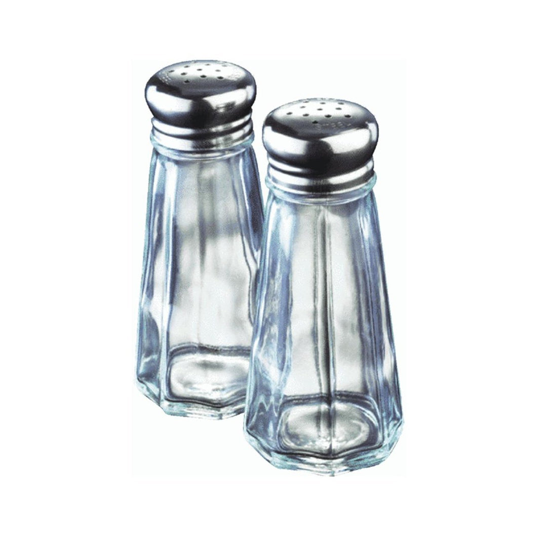 Lifetime Brands Salt & Pepper Set 3 Oz Clear Glass