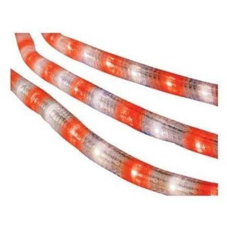 Celebrations Indoor/Outdoor Incandescent Rope Light, 18 Feet, 216 Red and White Lights