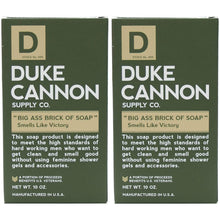 Load image into Gallery viewer, Duke Cannon Big Brick of Bar Soap for Men - Smells Like Victory, 10 Ounces (Pack of 2)
