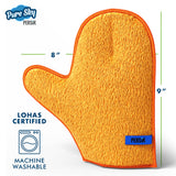 Pure-Sky Ultra-Microfiber Cleaning Cloth - Includes Window & Glass Towel Streak Free + Dusting  Glove +  Sponge