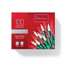 Load image into Gallery viewer, Celebrations Incandescent Mini Red/Clear 100 ct String Christmas Lights 20.625 ft.
