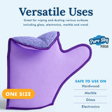 Pure-Sky Ultra Microfiber Cleaning Glove  - 2 sided, for Dust & Window Glass Streak Free Leaves no Wiping Marks