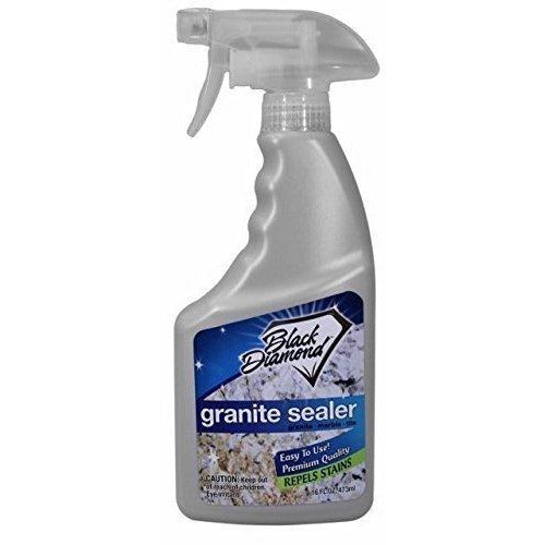Black Diamond Stoneworks GRANITE SEALER: Seals and Protects, Granite, Marble, Travertine, Limestone and Concrete Counter Tops. Works Great On Grout, Fireplaces and Patios. 1-Pint