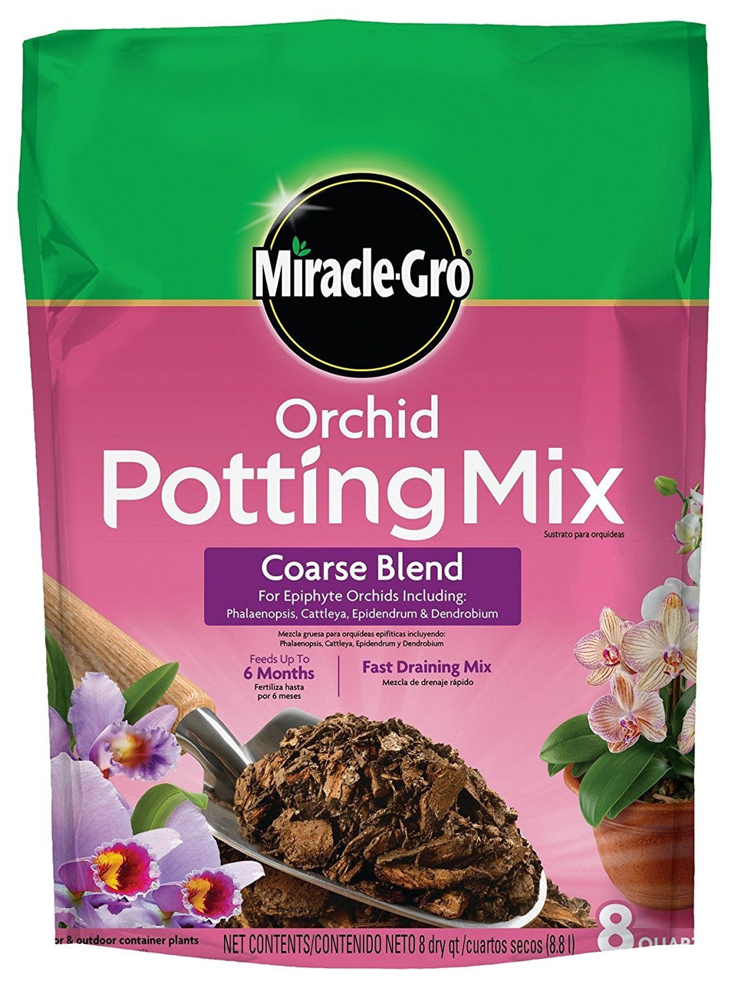 Miracle-Gro Orchid Potting Mix, 8-Quart (Currently Ships to Select Northeastern & Midwestern States)