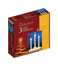 Load image into Gallery viewer, Celebrations 1503-71 Electric Candolier, 3 Light, Orange Bulbs
