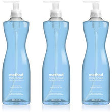Load image into Gallery viewer, Method Liquid Dish Soap 18 oz. Dispenser | 3 Pack | Naturally Derived Dish and Hand Soap (Sea Minerals)
