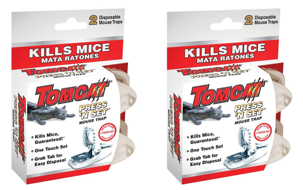 Tomcat Tomcat Press 'N Set Mouse Trap, 2-Pack(2Pack 4 Traps Total)