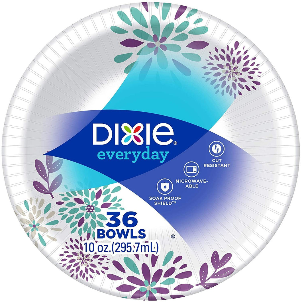 Dixie Everyday Paper Lunch Bowls, 10 oz, 36 Count