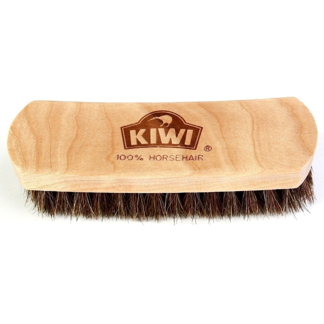 Kiwi Leather Shine Horsehair Brush, 2-Pack