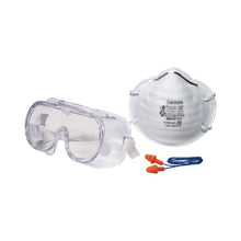 Load image into Gallery viewer, 3M Mask And Safety Glass Kit Clear Lens Clear Frame 1 pc
