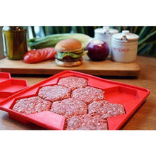 Load image into Gallery viewer, Shape+Store Burger Master 8-in-1 Innovative Burger Press, 8-Patty, Red
