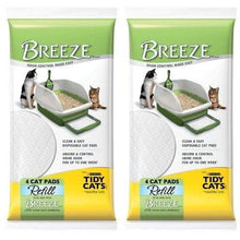 Load image into Gallery viewer, Breeze Tidy Cat Breeze Cat Refill Pads 16.9&quot;x 11.4&quot; (4 Pads/ Pack) 2 Packs
