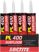 Load image into Gallery viewer, Loctite PL 400 Subfloor and Deck Construction Adhesive, 10 Ounce Cartridge, White (1652275) , Tan
