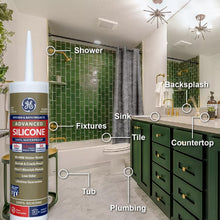 Load image into Gallery viewer, GE GE5040 Advanced Silicone 2 Kitchen &amp; Bath Sealant, 10.1oz, Clear
