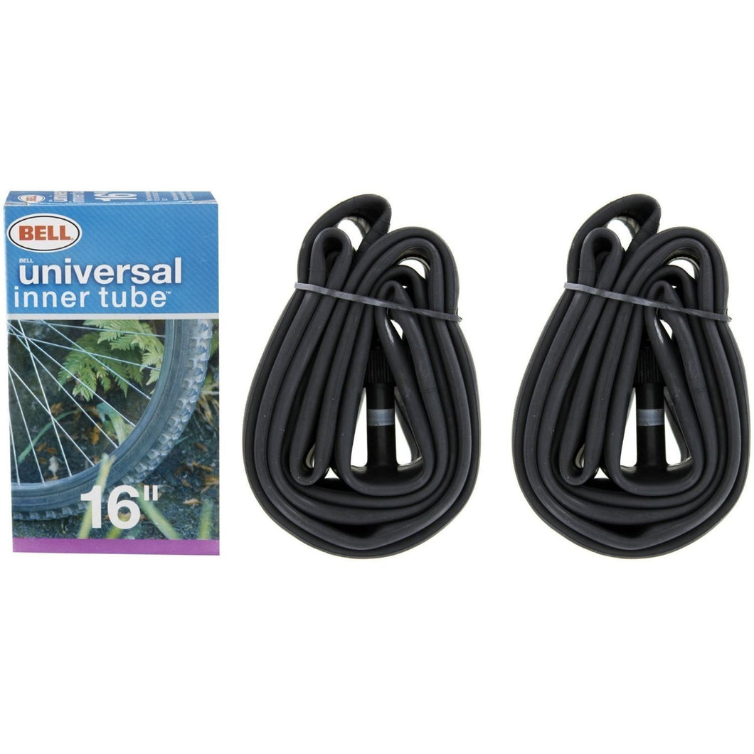 Bell 16-Inch Universal Inner Tube, Width Fit Range 1.75-Inch to 2.25-Inch, Black - 2 Pack
