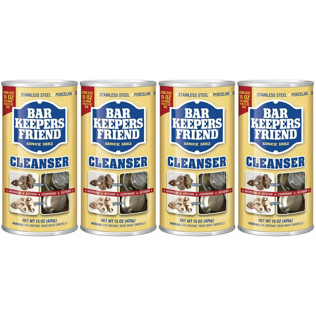 Bar Keepers Friend 15 Oz(Pack of 4)